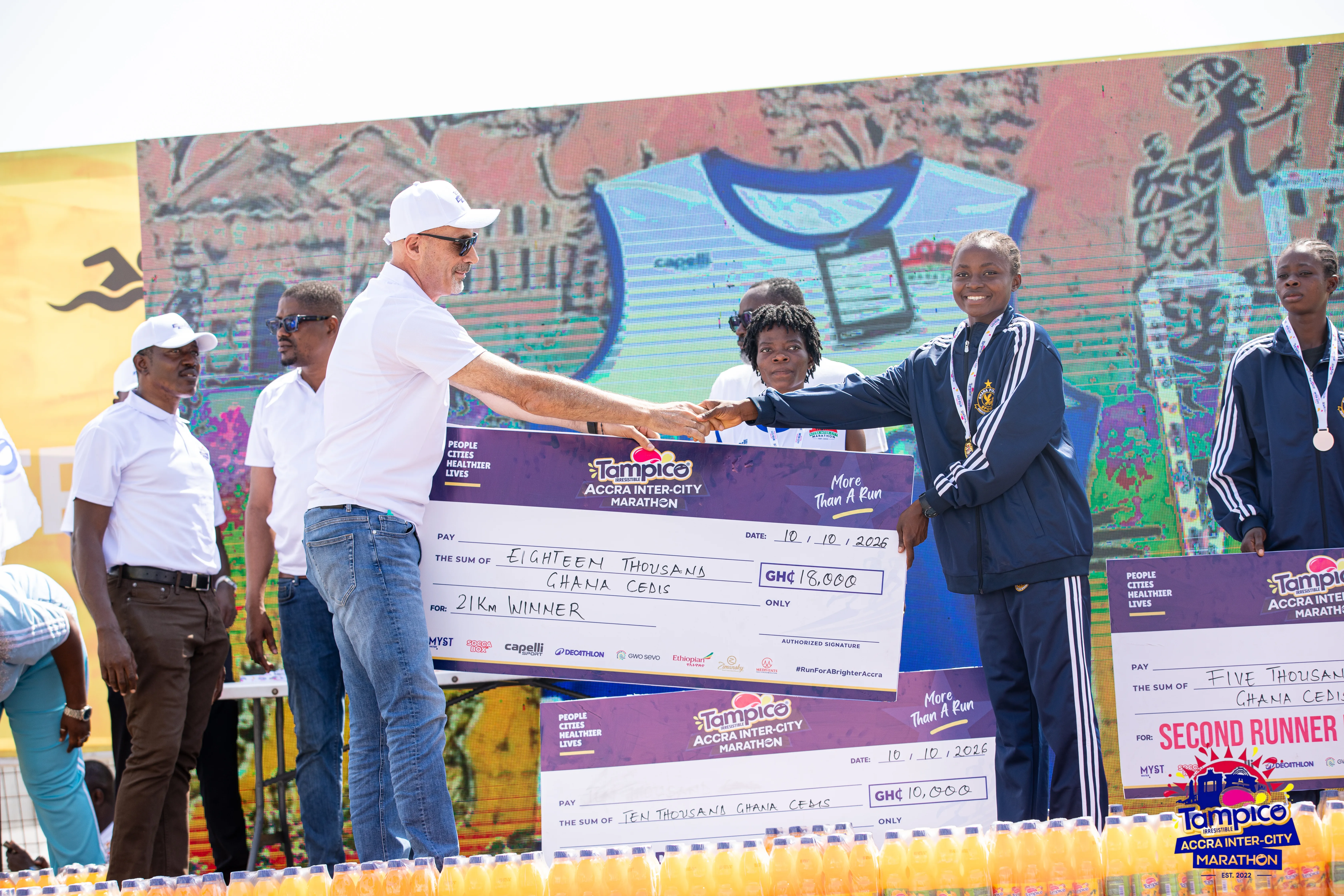 Tampico marathon prize presentation